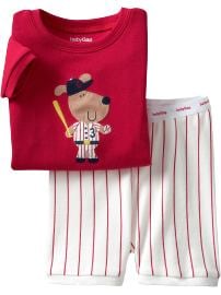Baseball short sleep set