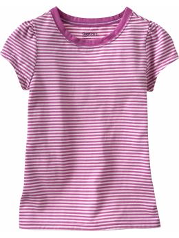 Striped short-sleeved T