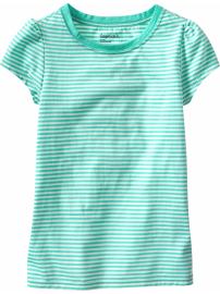 Striped short-sleeved T