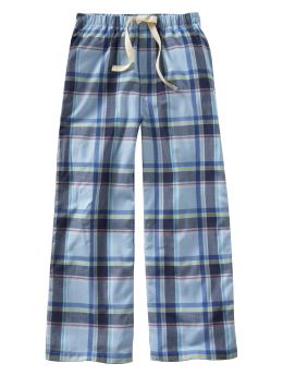 Madras plaid pajama pants