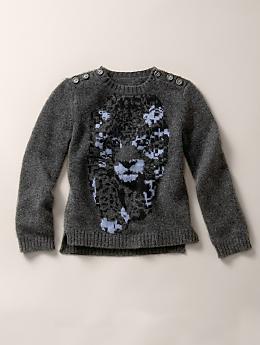 Stella McCartney Leopard Intarsia Cashmere Sweater