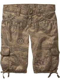 Printed cargo Bermudas