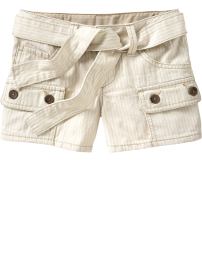 Striped cargo shorts