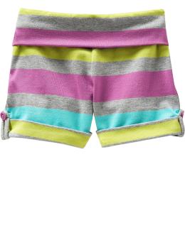 Button-cuff knit shorts