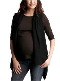 Sleeveless scarf cardigan
