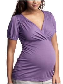 Smocked crossover T