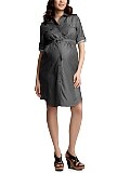 Black shirt dress