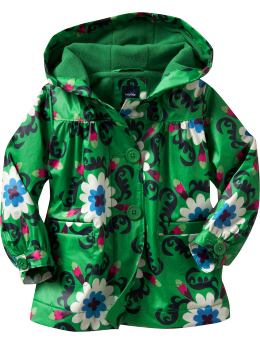 Floral rain jacket