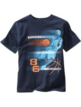 Action-packed sport graphic T