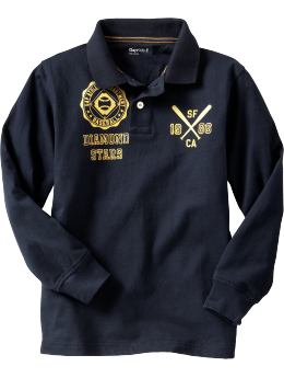 Sporty graphic polo