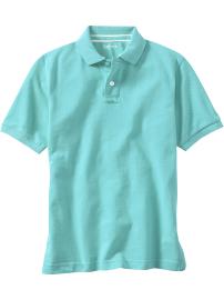 Solid pique polo