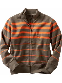 Variegated stripe track jacket