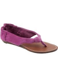Suede sandals