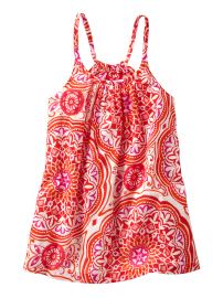 Paisley racer tank