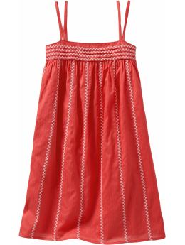 Embroidered empire dress