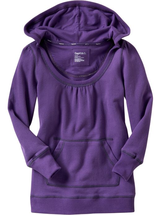 Kids Clothing: Girls Clothing: Scoopneck hooded tunic: Long-Sleeved Ts & Polos | Gap