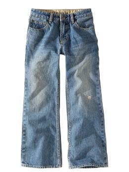 Boot fit light wash distressed jeans