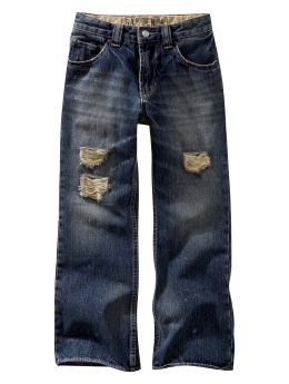Boot fit rip and repair jeans