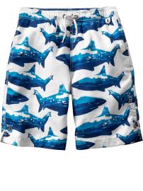 Shark swim trunks