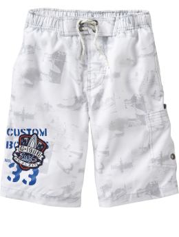 Surf print swim trunks