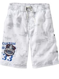 Surf print swim trunks