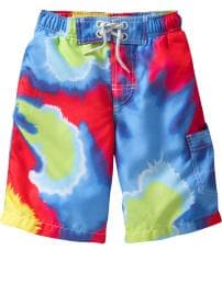 Multi-color swim trunks