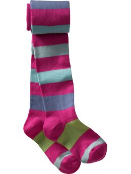 Wide-striped tights