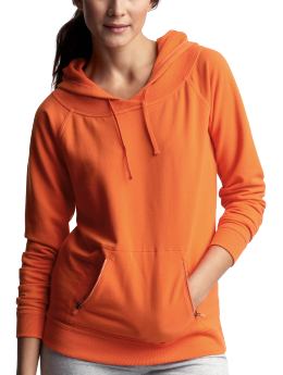 Crossover neck hoodie