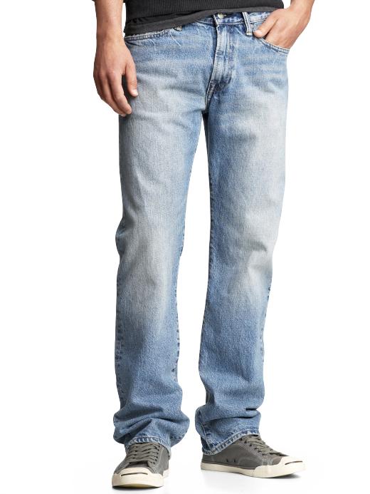 Gap Gap Authentic fit jeans well worn wash Gap Gap Authentic fit jeans well worn wash