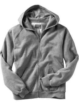 Zip-front hoodie