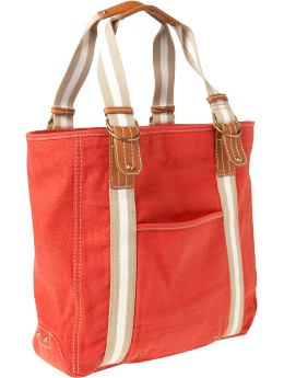 Linen blend tote