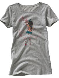 Gap (PRODUCT) RED bird and heart T