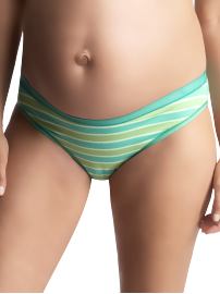 Stretch cotton bikini (striped)