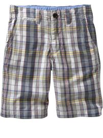Gray plaid shorts