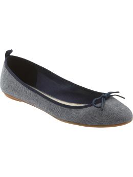 Women's Clothing: Women's Clothing: Chambray ballet flat: Ballets Shoes & Slippers | Gap from gap.com