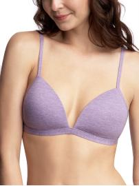 Stretch cotton wireless bra