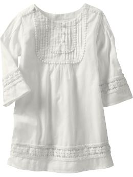 Pintucked tunic