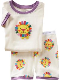 Bright lion short sleep set