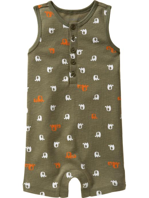 Gap Elephant Printed Short Tank One Piece