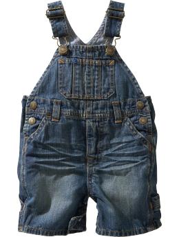 The new denim short overalls