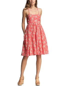Floral empire tank dress