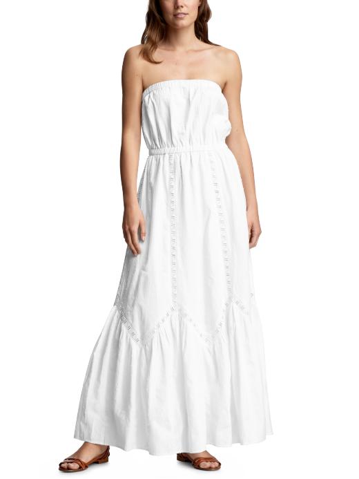 Gap Eyelet-detailed convertible maxi dress