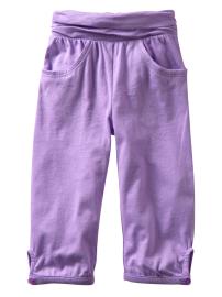 Shirred knit pants