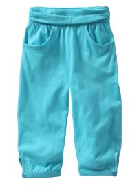 Shirred knit pants