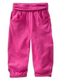 Shirred knit pants