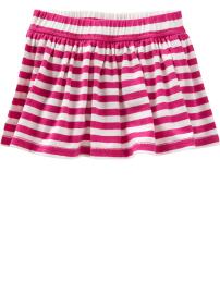 Shirred knit skirt