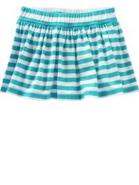Shirred knit skirt
