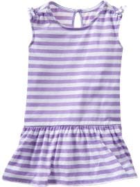 Drop-waist knit tank dress