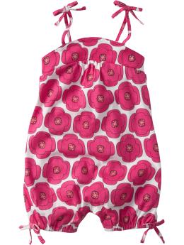 Printed bubble romper