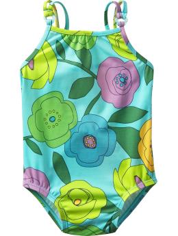 Bright floral one-piece